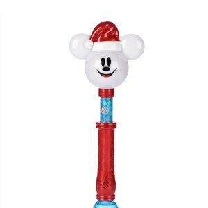 Disney Store Official Mickey Mouse Light & Sound Holiday Snow Wand - Interactive